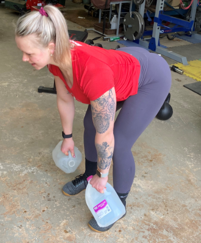 Home workout_bent over row