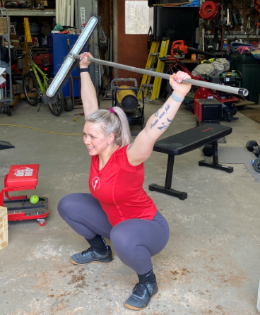 Home workout_overhead squat