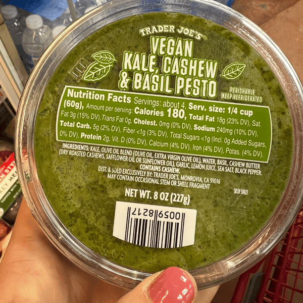 Kale Cashew Basil Pesto