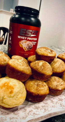 ES FIT Cinnamon Swirl Protein Muffins