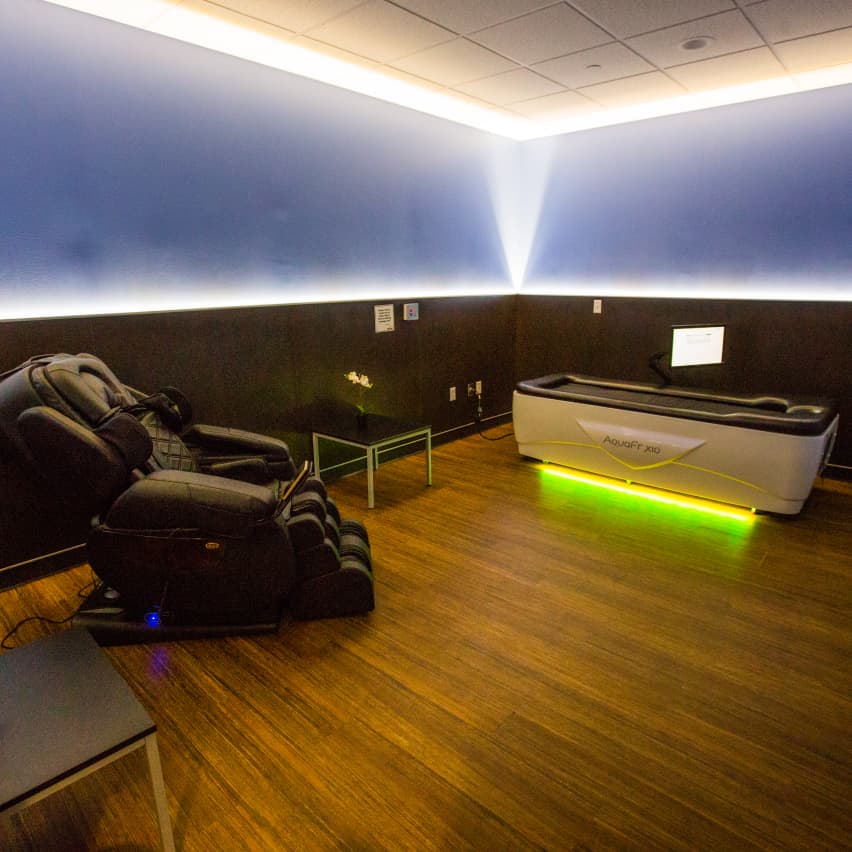Tanning room. 